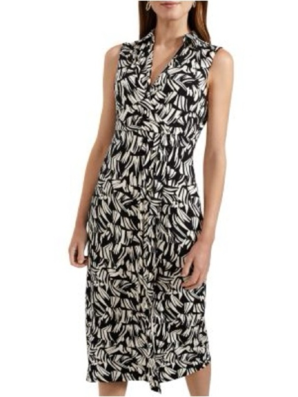 Hobbs London Clarissa Printed Sleeveless Dress 10